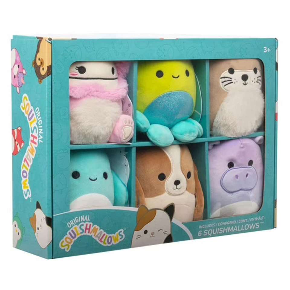 Jazwares SQCR06918 - Squishmallows - 6er Pack Plüschfiguren á 13 cm