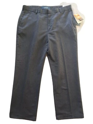 Arrow Charcoal Gray Flat Front Pants Polyester Size 38 X 30 (measure 29.5) Men’s - Image 1 of 4