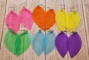 VENTA Juego de 6 Pendientes Mujer Pendientes Arco Iris Material Gelatina Pendientes Plástico - Imagen 1 de 2