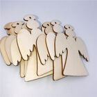  10 PCS/Pack Christmas Wood Embellishments Craft Xmas Tree Ornament Pendant