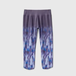 Girls' Ombre Printed Performance Capri Leggings - All in Motion Dusty Purple S - Picture 1 of 1