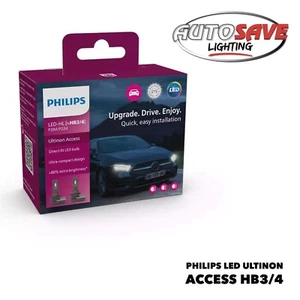 Philips Ultinon Access LED Faros Coche Bombillas HB3/HB4 (Paquete Doble) 11005U2500CX - Imagen 1 de 4