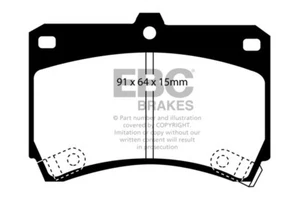 EBC Yellowstuff Front Brake Pads for Mazda AZ-3 1.5 (91 > 98) - Afbeelding 1 van 1