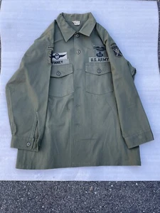 US Army Cotton OG 107 1970’s Airborne Special Forces Uniform - Picture 1 of 11