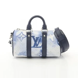 LOUIS VUITTON Keepall XS 2way shoulder Handbag M45761 Water color White used LV - Picture 1 of 11