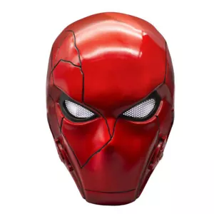 1:1 Red Hood Cosplay Helmet Batman Robin Resin Mask Halloween Cosplay Props Red - Picture 1 of 6