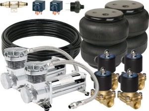 VIAIR Dual 480C Compressors with Air Lift D2500 Dominator Bags and 1/2" Valves - Picture 1 of 4