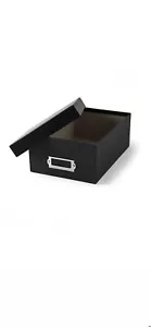 acid free photo / Coin storage box Black simply tidy new 11.2 x 7.8 x 4.5 - Picture 1 of 10