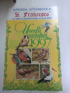 CALENDARIO 1997 AZIENDA VITIVINICOLA S.FRANCESCO UCCELLI EUROPEI - Foto 1 di 1