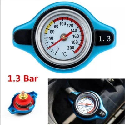 1.3Bar Car Thermostatic Gauge Radiator Cap Cover With Water Temp Meter Universal - Image 1 of 4