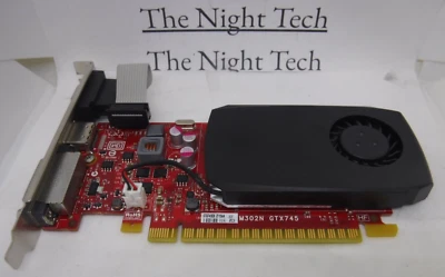 NVIDIA GeForce GTX 745 4GB GDDR3 PCI-E Graphics Card DVI-D VGA HDMI Dell 0TC2P0 - Image 1 of 4