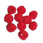 10 Pieces Wicker Rattan Balls Decorative Orbs Vase Fillers for Craft, Party,