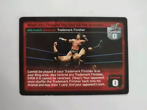 When You Thought You Had All The Answers - Backlash - WWE WWF Raw Deal CCG MP - Picture 1 of 2