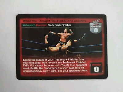 When You Thought You Had All The Answers - Backlash - WWE WWF Raw Deal CCG MP - Image 1 of 2