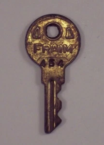 Llave de empresa vintage Fraim Cylinder Lock # 454 latón original OEM EE. UU. - Imagen 1 de 1
