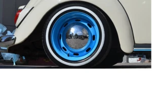17'' Rims Black White Wall Portawall Tire insert trim set of 4 Flapper Sidewall - Picture 1 of 10