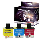 3Pk Ink Cartridge Fits Brother Lc41 Lc-41 Dcp-110C Mfc-420Cn Mfc-210C