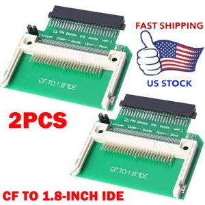 2 Stück CF Compact Flash Speicherkarte auf 50pin 1,8" IDE Festplatte für SSD Adapter - Bild 1 von 15