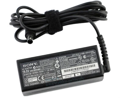 19.5V 2.3A 45W AC Adapter Charger For Sony VIO VGP-AC19V67 ADP-45UD VGP-AC19V68 - Image 1 of 4