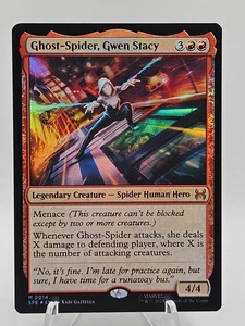 Ghost-Spider Gwen Stacy Foil 0014 Marvel Spider-Man MTG Legendary Creature FOIL - Picture 1 of 2