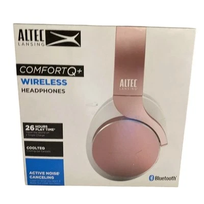 Fones de ouvido sem fio ALTEC LANSING ComfortQ+ cancelamento ativo de ruído, ouro rosa - Imagem 1 de 4
