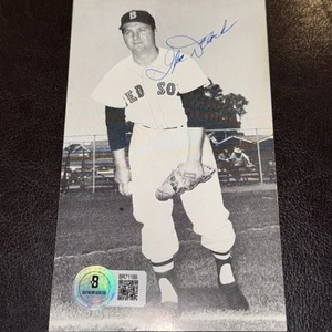Ike Delock Autographed Signed J. D. McCarthy Postcard BAS Beckett Boston Red Sox - Picture 1 of 5