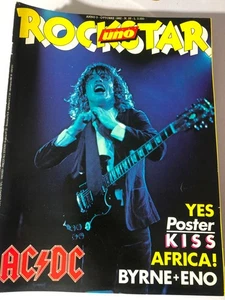 Rivista Rockstar Numero Uno 1982 Nr. 25 AC DC Africa Byrne+Eno - Imagen 1 de 2