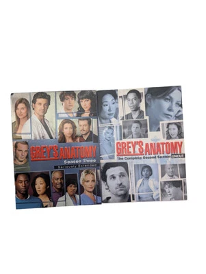 Greys Anatomy Season 2 Uncut & Season 3 Seriously Extended Editions DVD Sets - Image 1 of 4