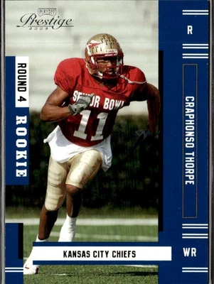 2005 Playoff Prestige Rookie Craphonso Thorpe Chiefs #194 - Image 1 of 2