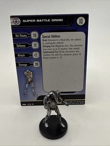 "Super Battle Droid" Clone Strike #47 Stars Wars Miniatures game WotC OoP X4 - Picture 1 of 1
