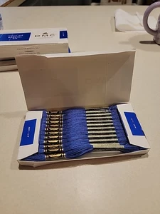 Box Of 12 DMC Embroidery floss #797 Royal Blue(French Blue) New 5boxes Available - Picture 1 of 4