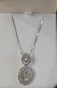 Vintage Clinical DSM Incentive Necklace 2005 Silver and Diamond Accents Rare - Picture 1 of 6