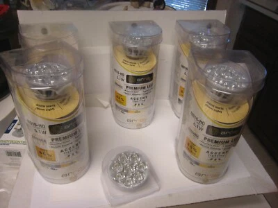 6 Array Prem LED MR16-HO 12 Volt 6.1W=35W Dimmable Bulbs 313 Lumens GU5.3 Base - Image 1 of 4