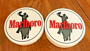 Marlboro Man Cigarettes 20 Cardboard Drink Coasters 4” Round New 1980's - Picture 1 of 3