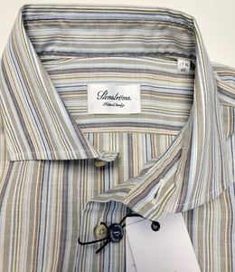 $325 Nueva Camisa Informal STENSTROMS Botón Hombres Mediana 15.75 40 Multicolor Rayas - Imagen 1 de 7