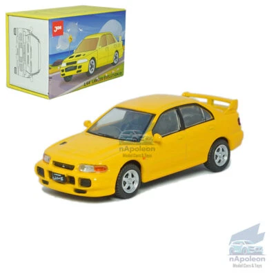 1:64 Mitsubishi Lancer Evolution 3 Modelo Coche Diecast Vehículo Colección Amarillo Foto 1 de 4