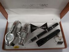 JACOB MARC GIFT SET HIS HERS WATCHES +PEN AND TORCH Buy it now or best offer