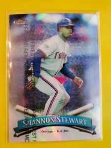 1998 Finest Refractors #106 Shannon Stewart - Toronto Blue Jays