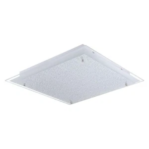 Eglo Priola 19.63 in. W x 2.875 in. H Matte Nickel LED Semi-Flush Mount with Fro - Picture 1 of 4