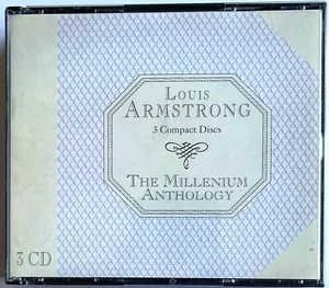 LOUIS ARMSTRONG "THE MILLENIUM ANTHOLOGY" 3 COMPACT DISCS SET & BOOKLET - Picture 1 of 3