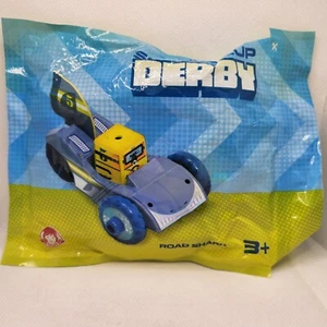 Wendy's 2021 Square Cup Derby Road Shark giocattolo pasto per bambini nuovo con scatola - Foto 1 di 2