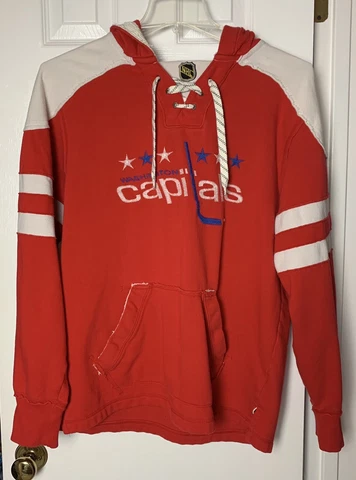 CCM Pro Men's Washington Capitals NHL Hockey Hoodie Sweatshirt Jersey Medium Cover