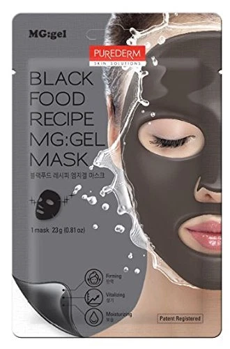 Purederm Black Food MG Gel Facial Mask X3 Sheets - Image 1 of 1