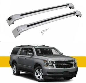 Crossbar Cross bars Fits for Chevrolet Suburban 2021-2023 Roof Rack Rail Carrier - Picture 1 of 8