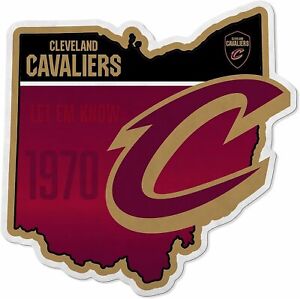 Cleveland Cavaliers Soft Felt Wall Pennant, State Design, 18 Inch, Easy to Hang