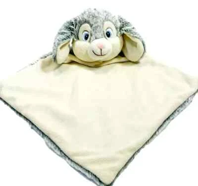 Cubbies 兔子 Lovey 毛毯 毛绒 灰色 柔软 婴儿 舒适 宠物玩具 全新 安全 — 第 1/4 张图片