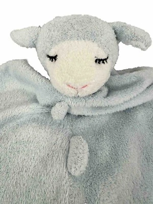 Angel Dear Blue Lamb Sheep manta de seguridad Lovey bebé peluche 13” suave Foto 1 de 4