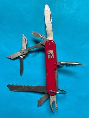 1950's Early 60's KORIUM Utility Swiss Style Knife w Bail, Dual Prong CO, Etc. - Image 1 of 4