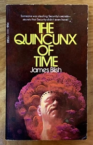 The Quincunx Of Time by James Blish - vintage 1973 Dell sci-fi PBO, Lehr cover - Picture 1 of 6
