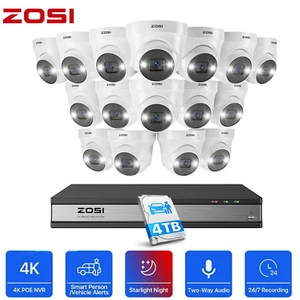 ZOSI POE Überwachungskamera Set Außen 4K/5MP 16CH HDD Personen Fahrzeugdetektion - Bild 1 von 33